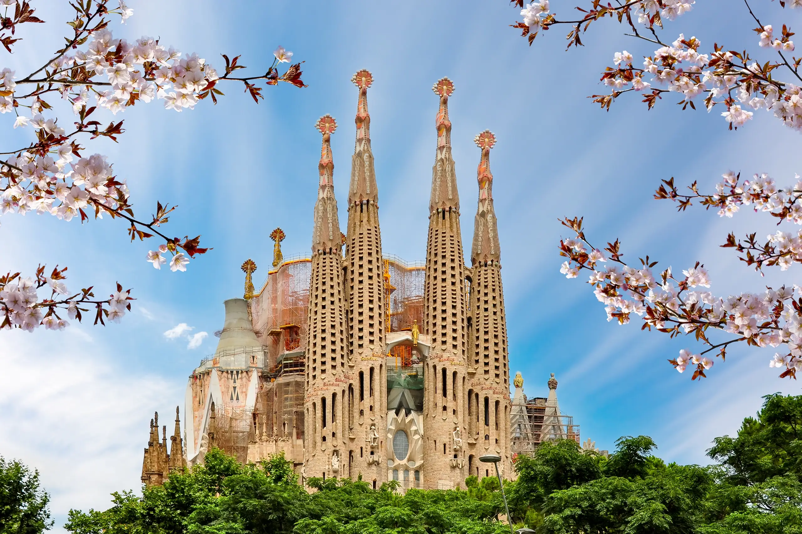 Gaudi's Segrada Familia cathedral in Barcelona