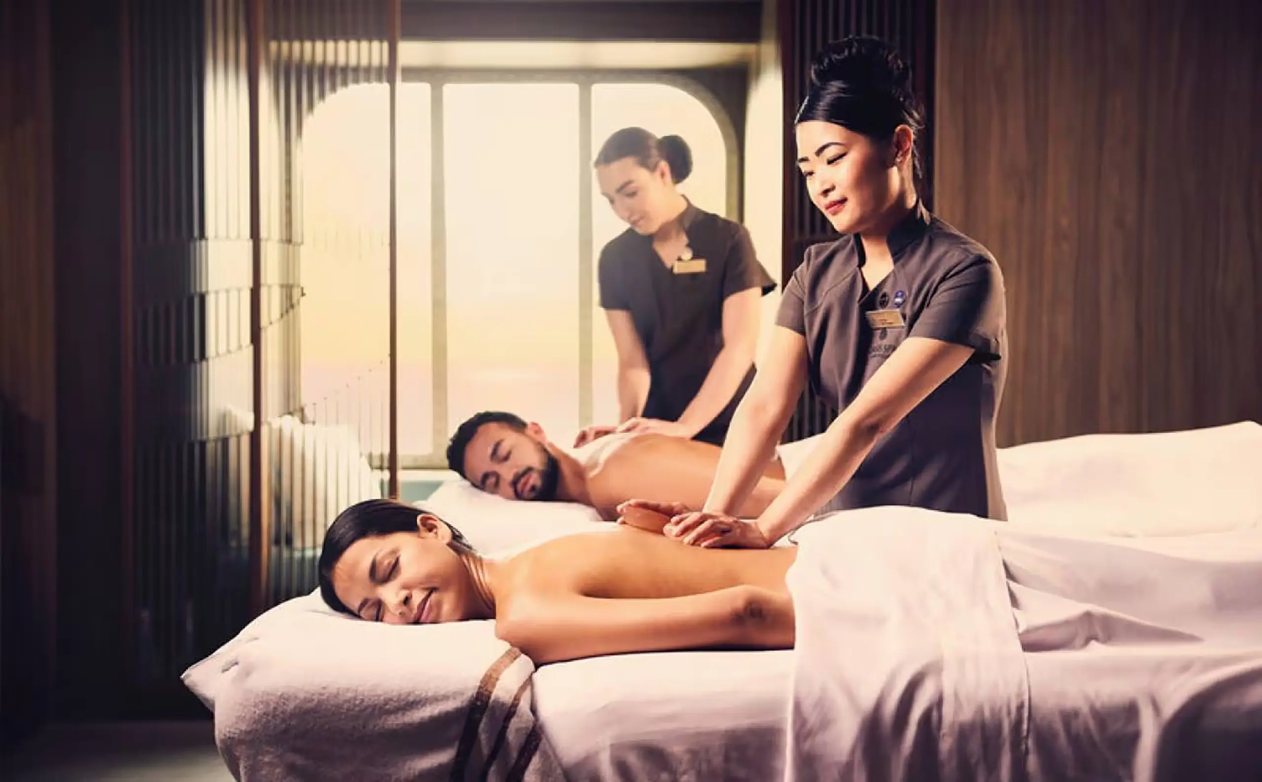 Couples massage onboard P&O Cruises