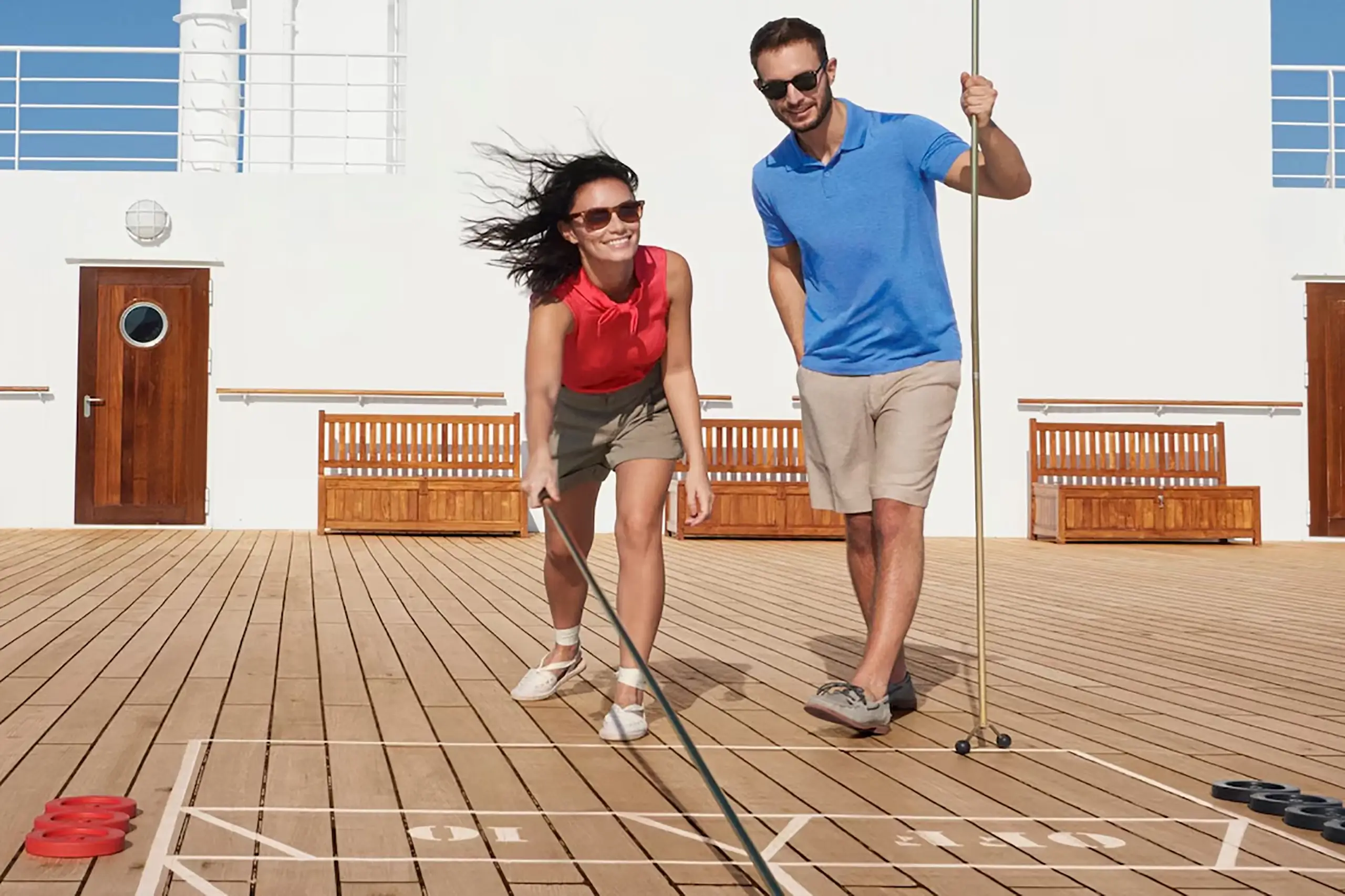 Deck games on board Cunard