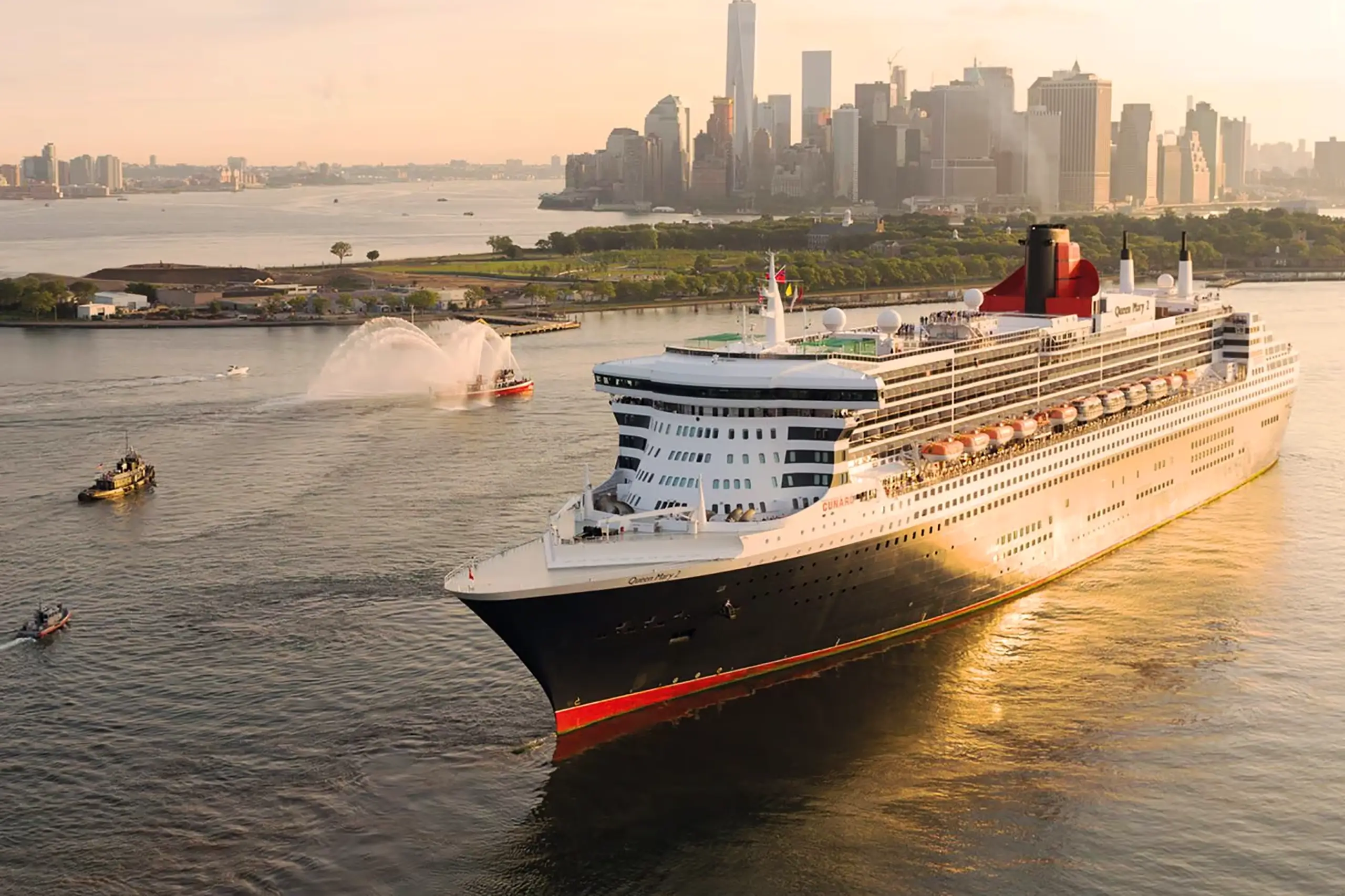 Queen Mary 2 departs on an iconic transatlantic voyage
