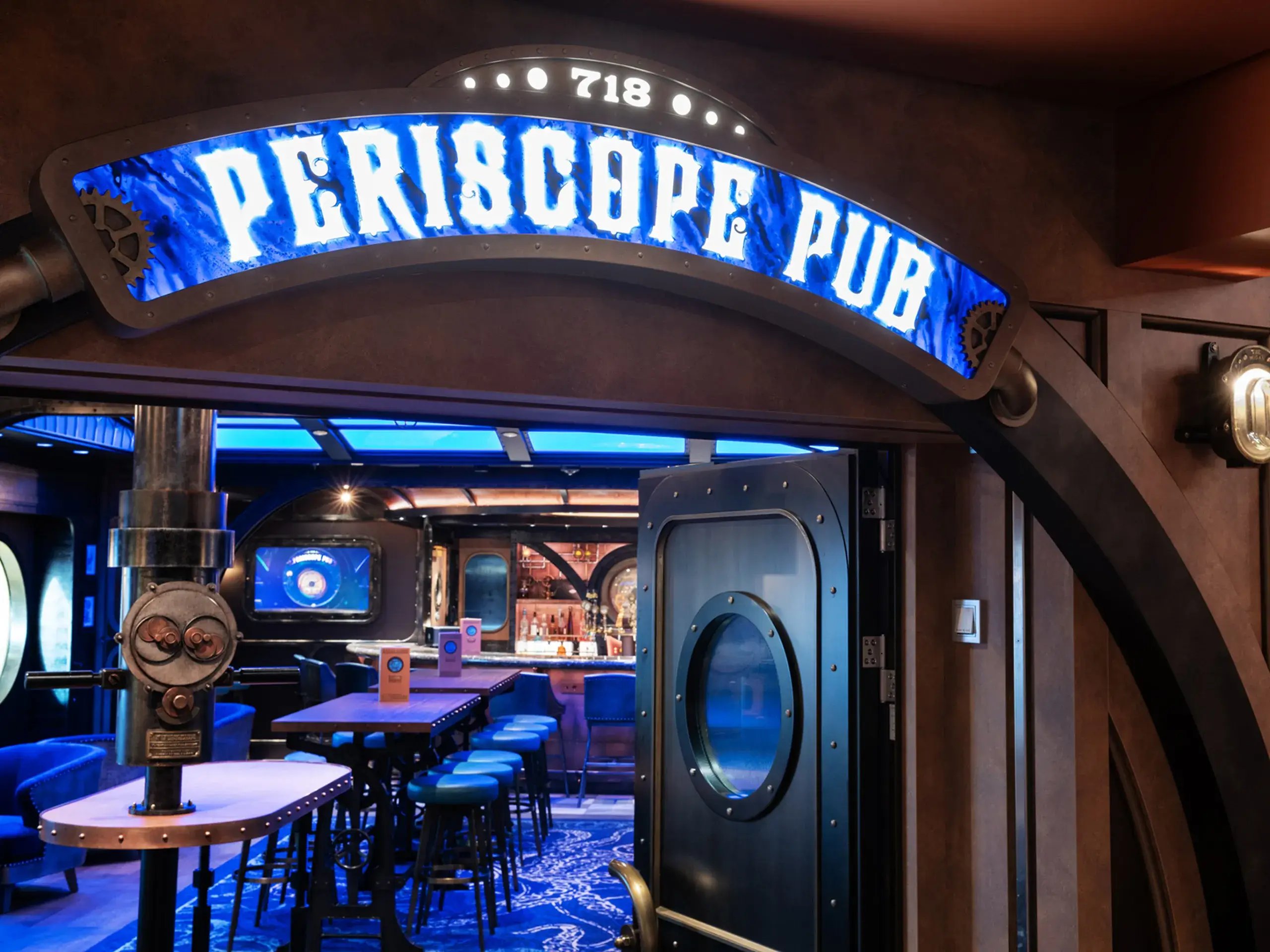 Enjoy a pint in the Periscope Pub