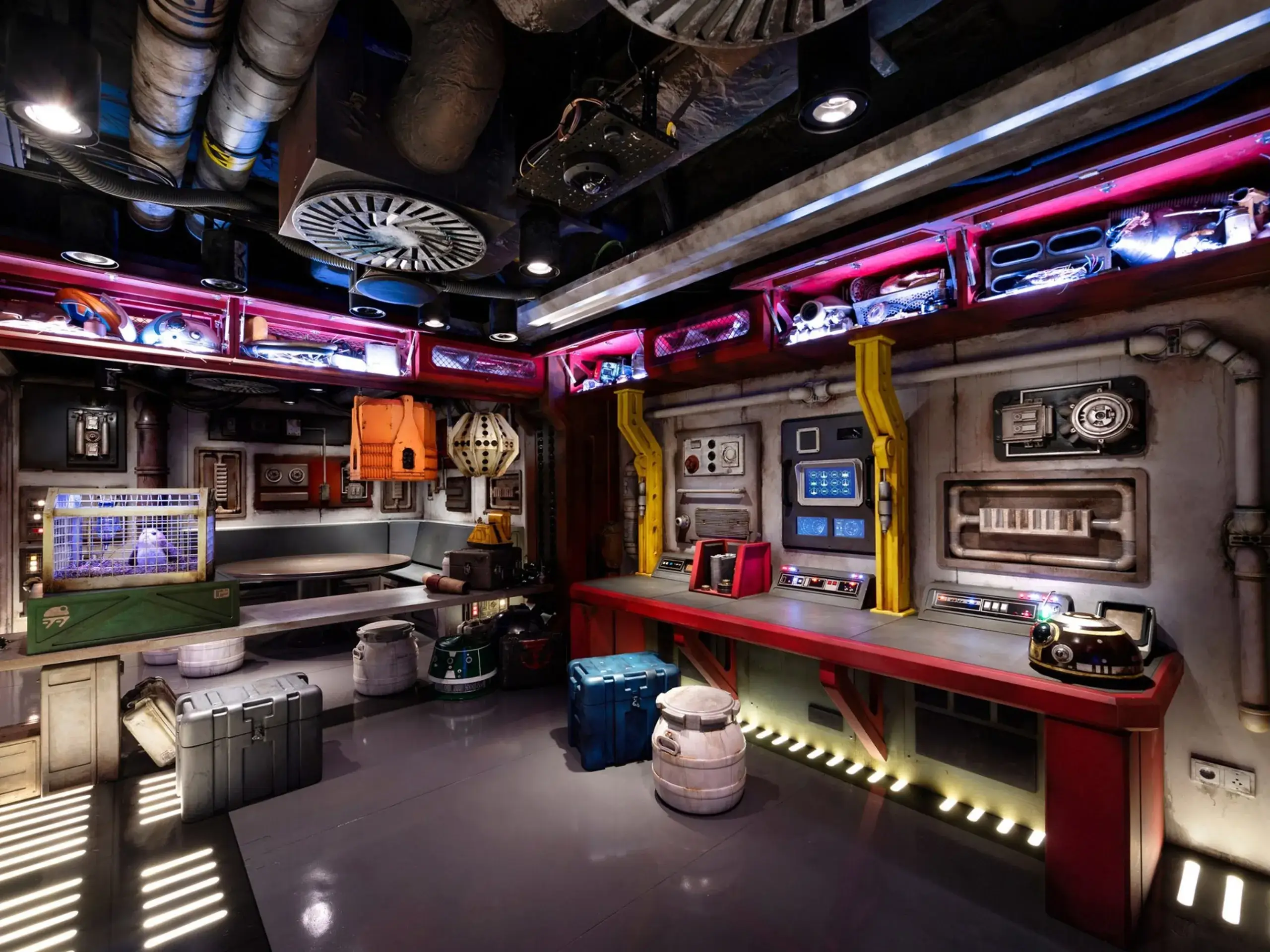 The kid's Oceaneer Club based on a Star Wars themed cargo bay