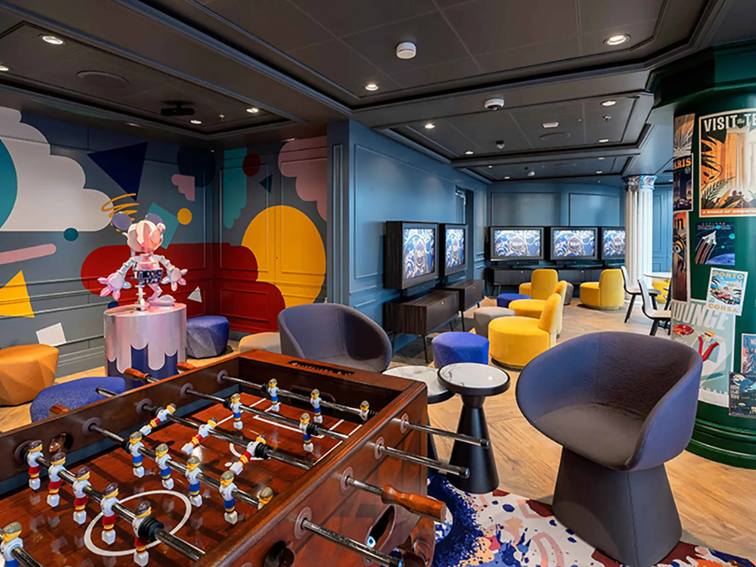 The teens Vibe club on board Disney Treasure
