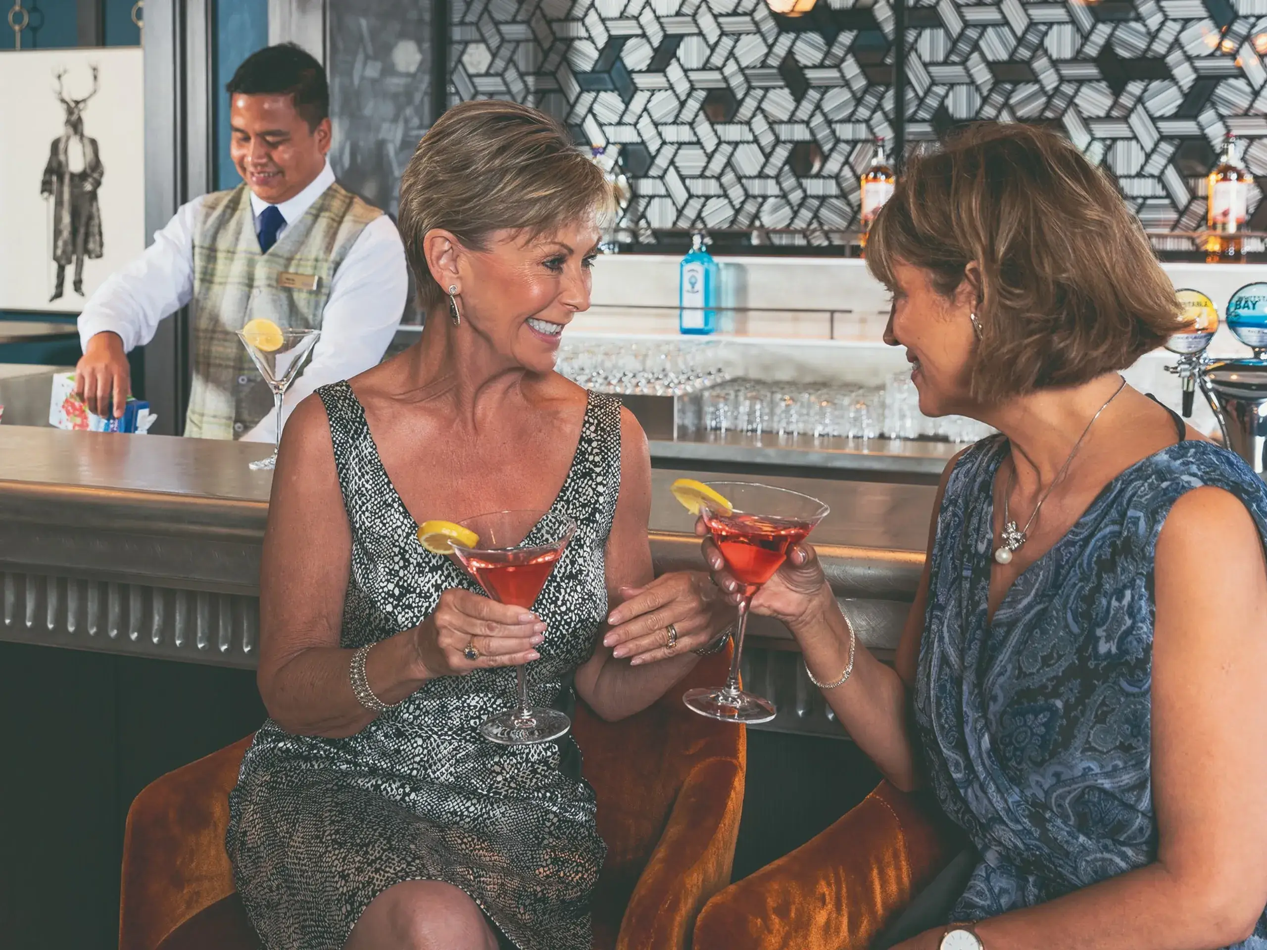 Enjoy a cocktail with friends