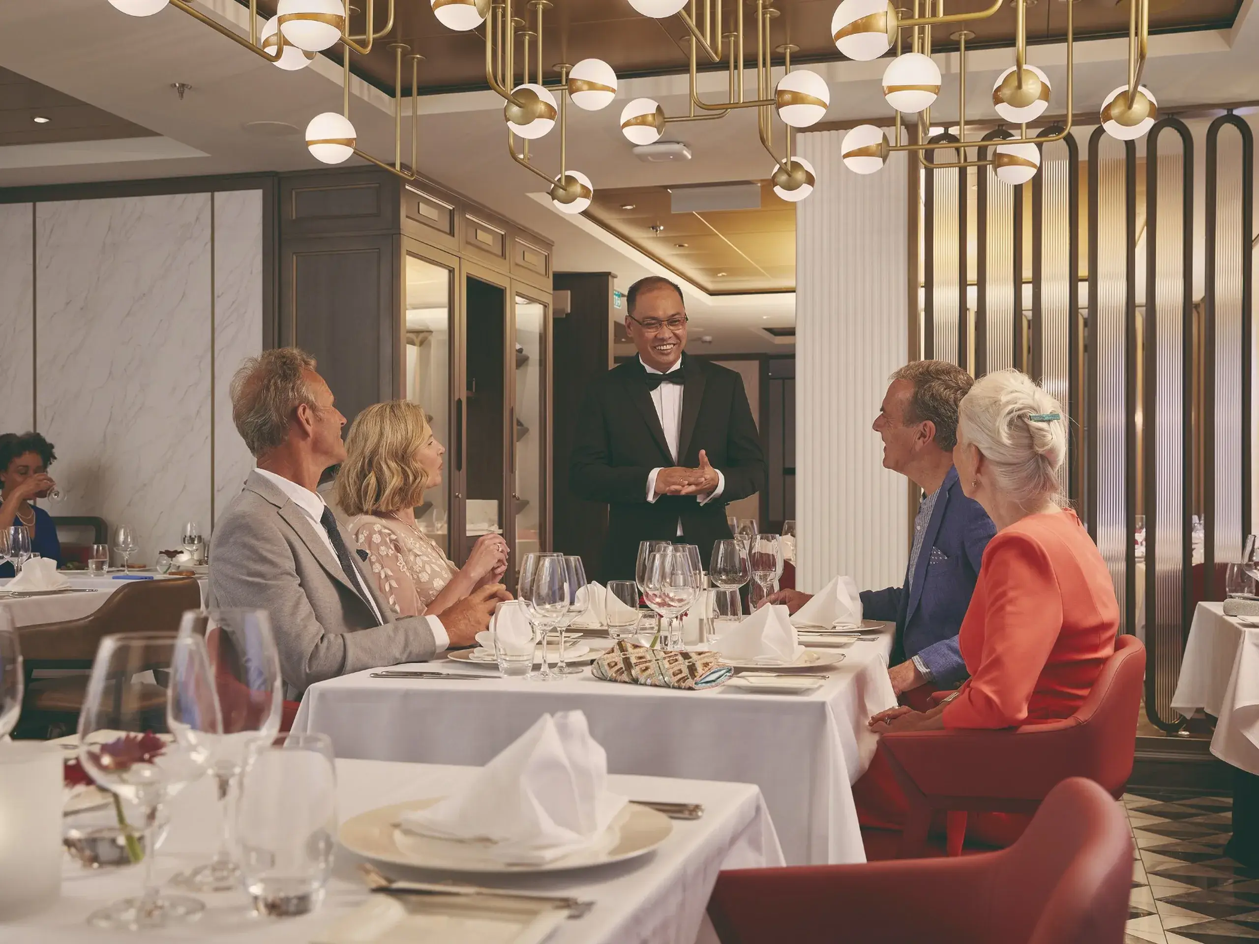 Exceptional service in the Amalfi restaurant