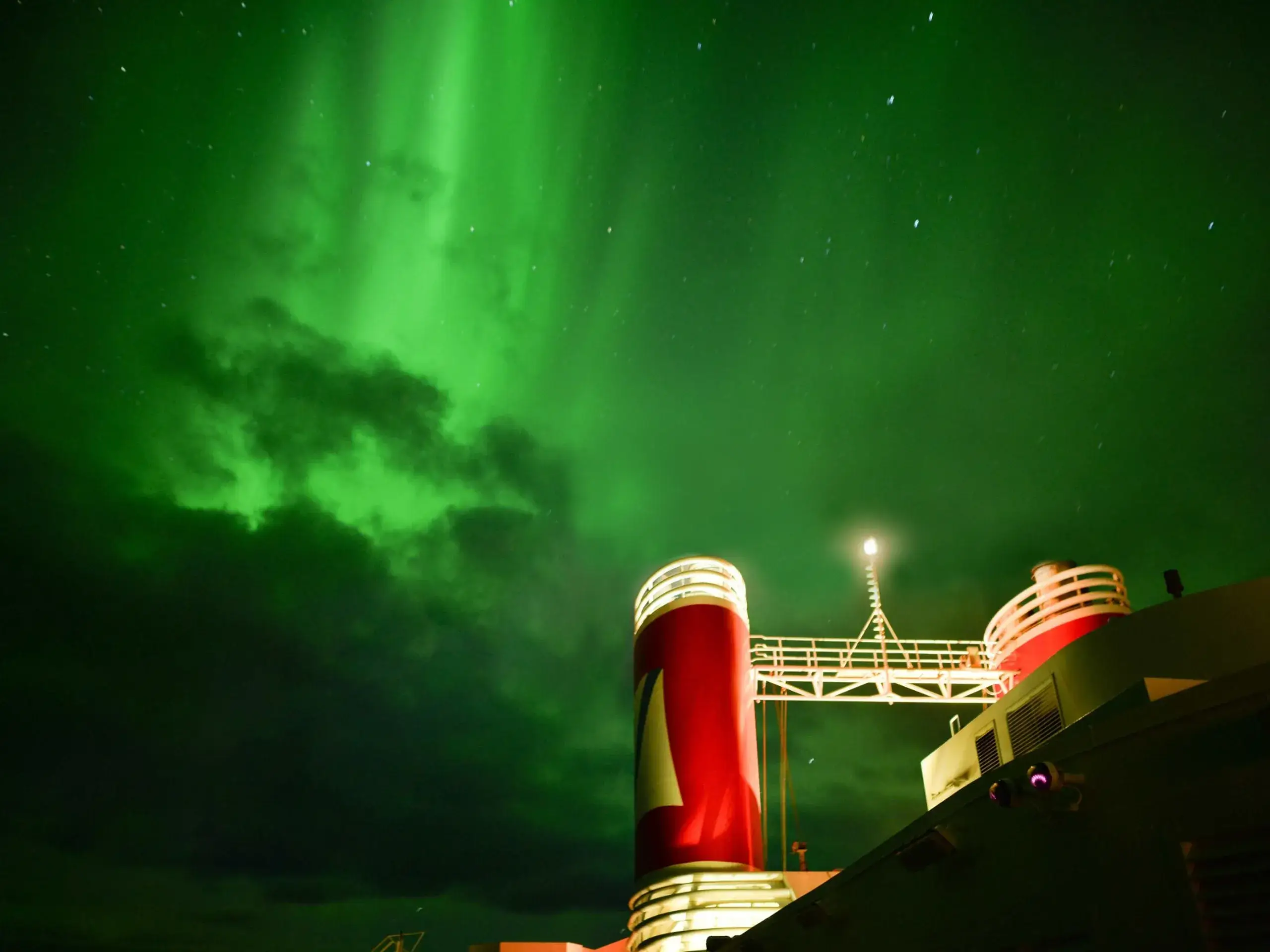 The stunning Aurora Borealis from onboard a Fred. Olsen cruise