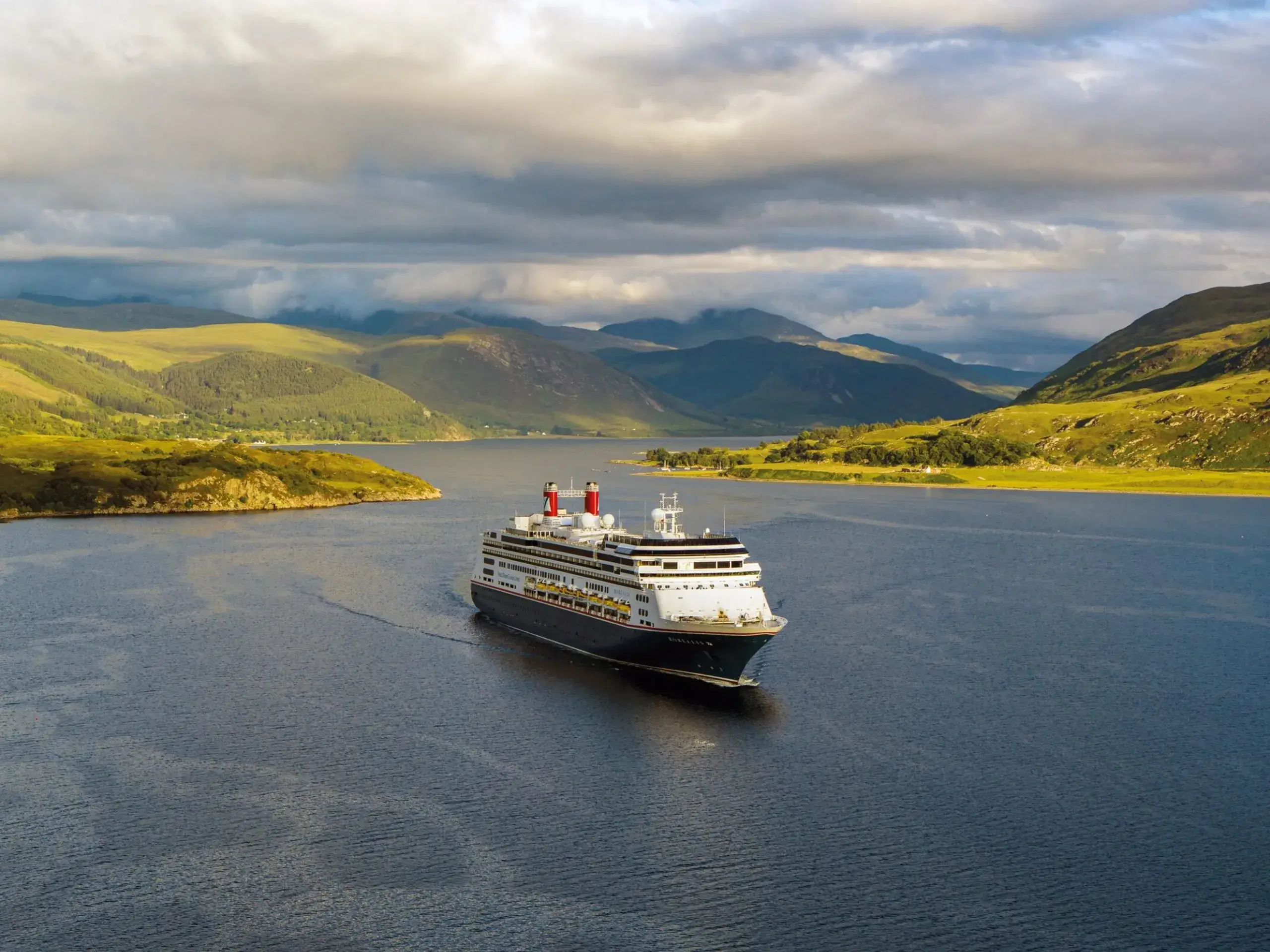 Fred. Olsen Borealis near Ullapool in Scotland