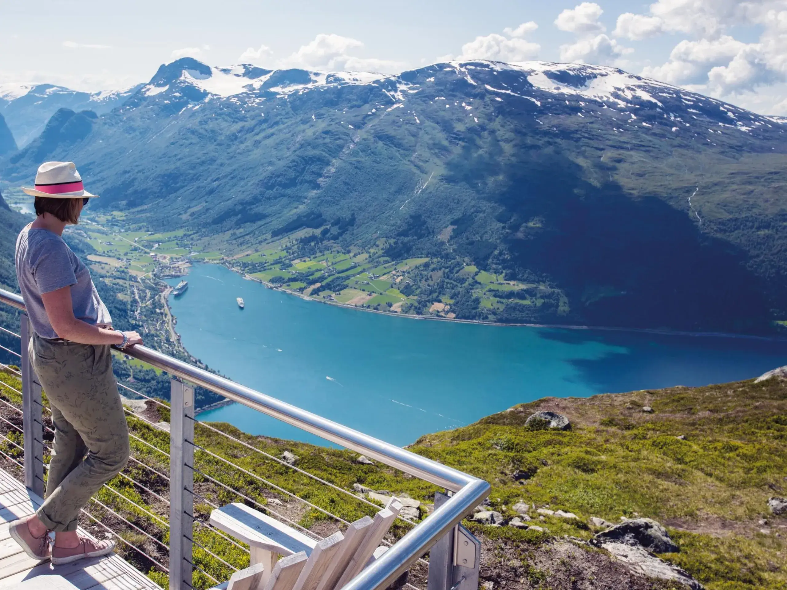 Take a shore excursion to the Leon Skylift, Olden, Norway