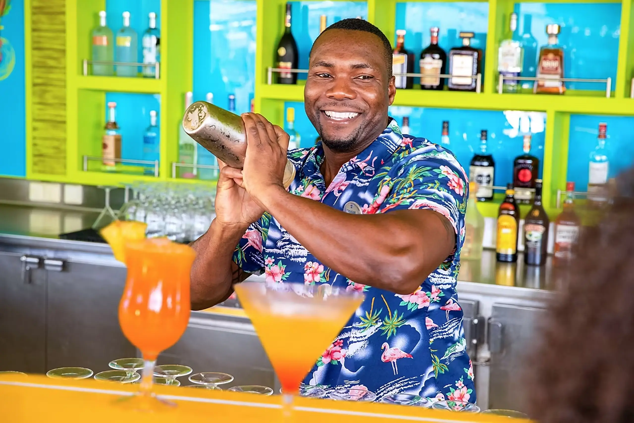 Lime and Coconut cocktail bar