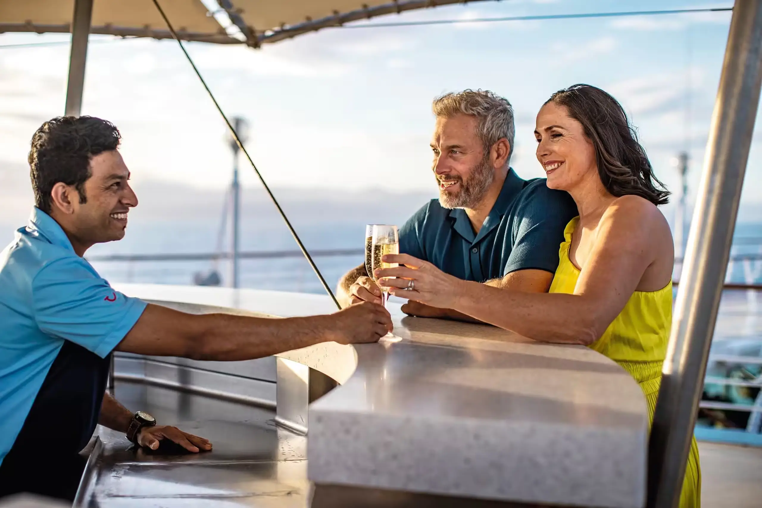 Enjoy a drink on deck