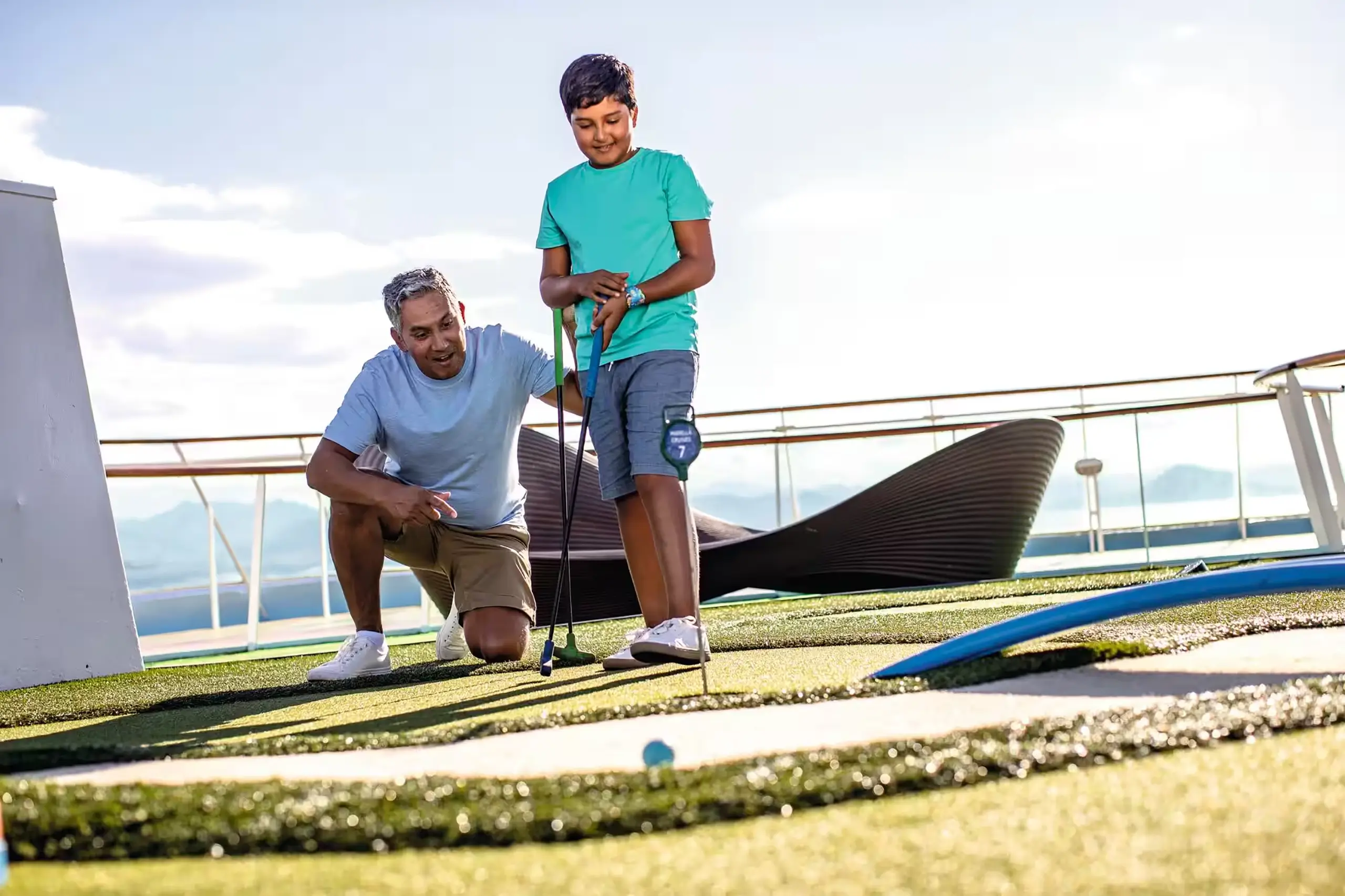 Mini golf on deck