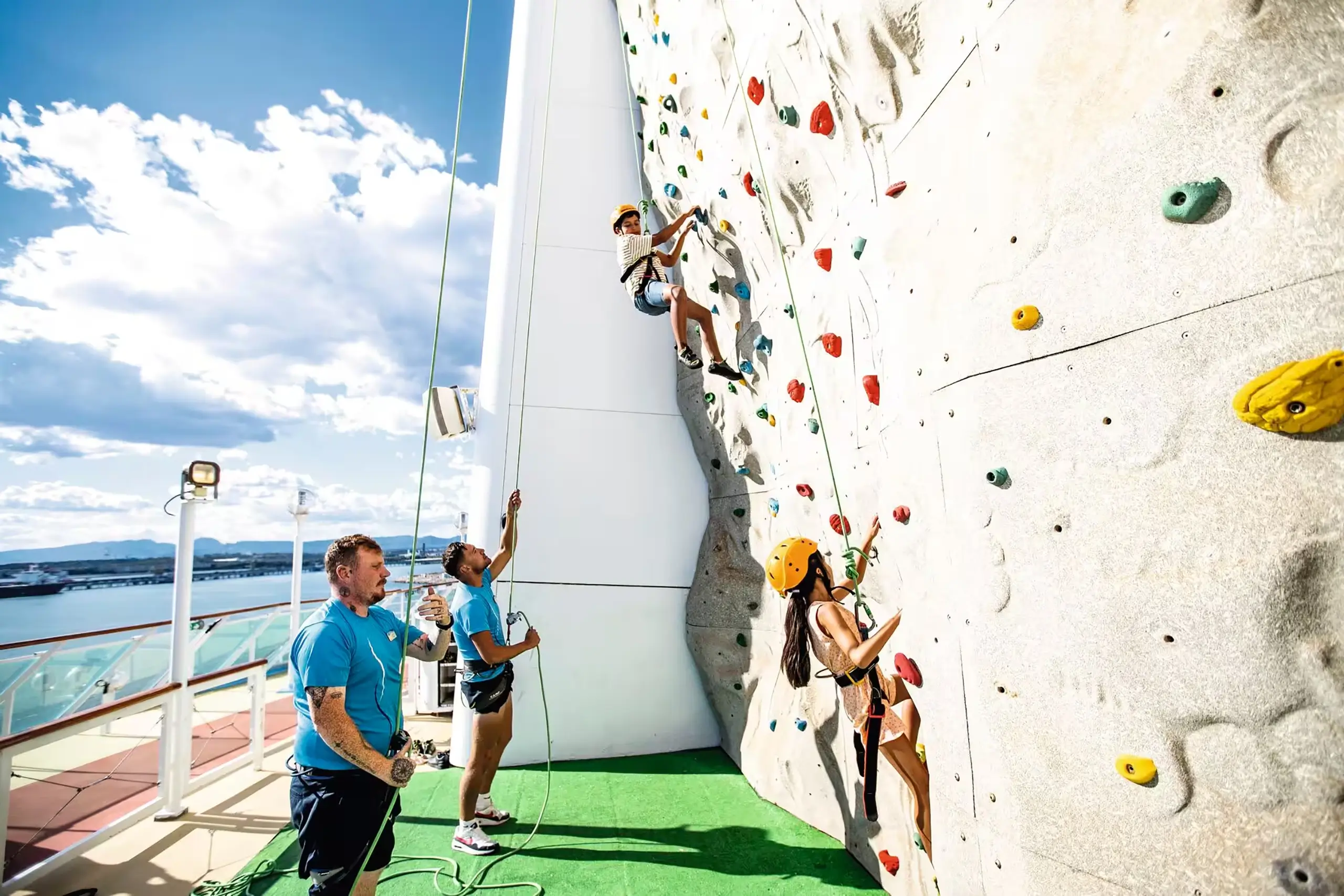 Marella's onboard climbing wall