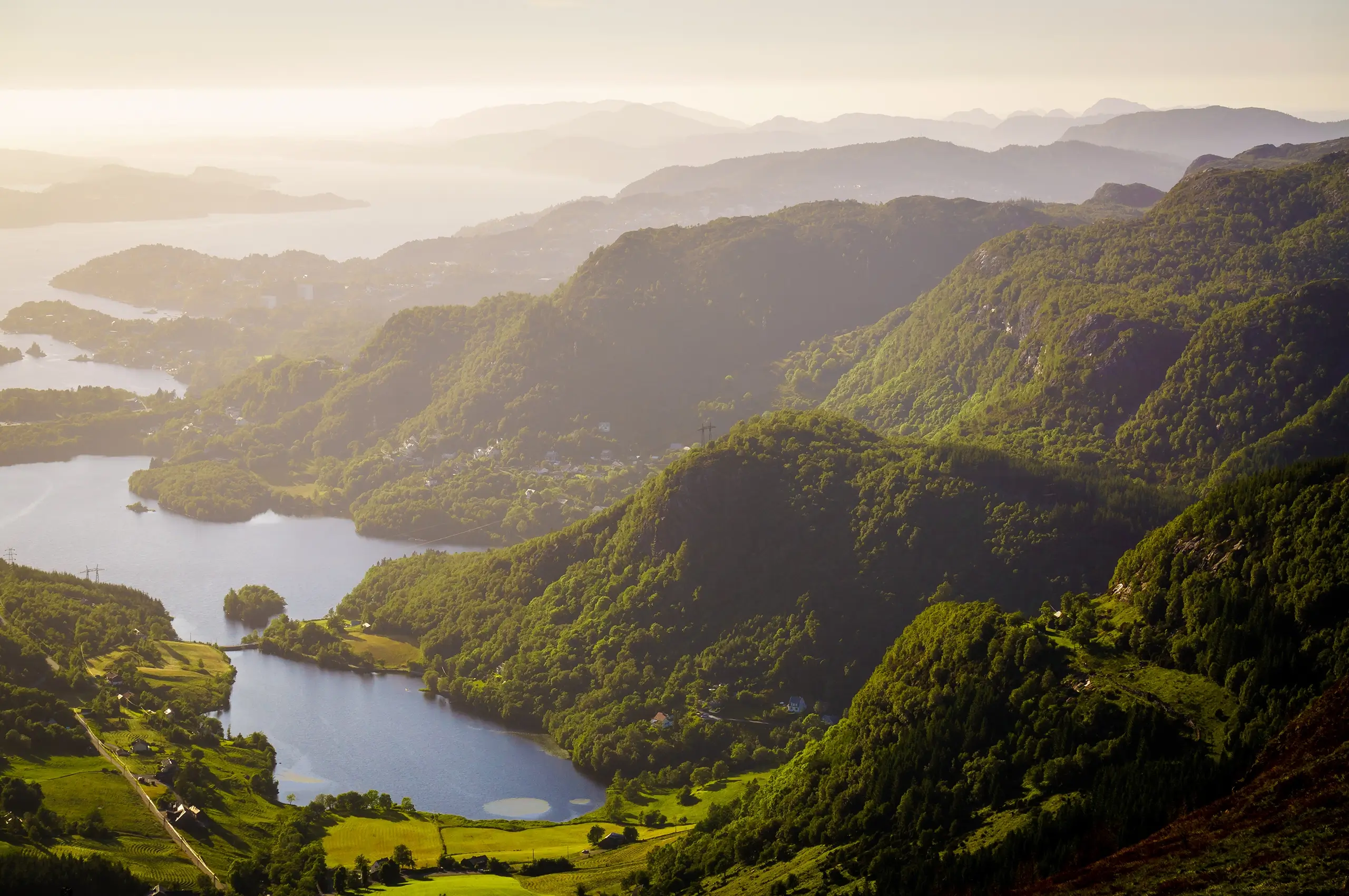 Mount Floyen in the Norwegian Fjords