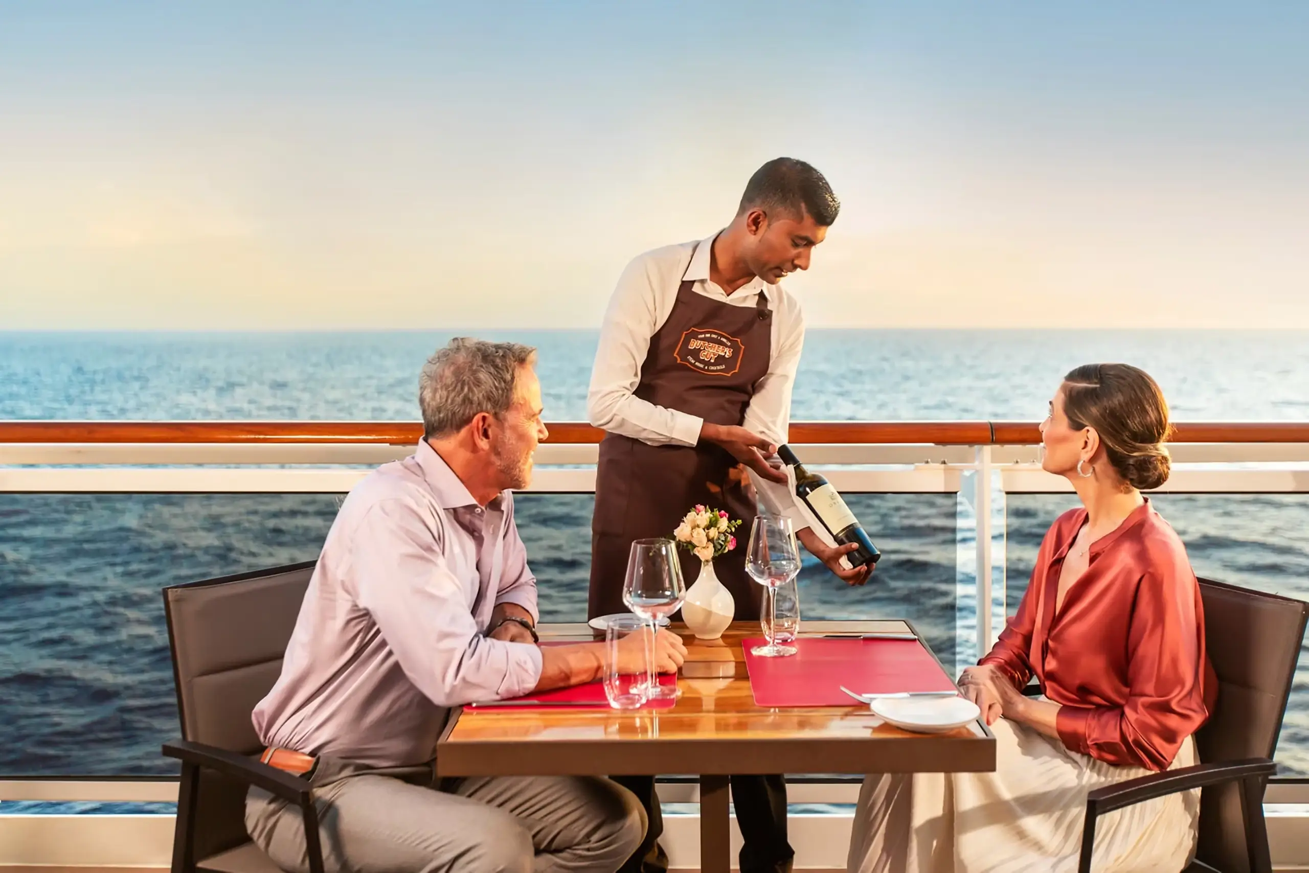 Fine dining on deck