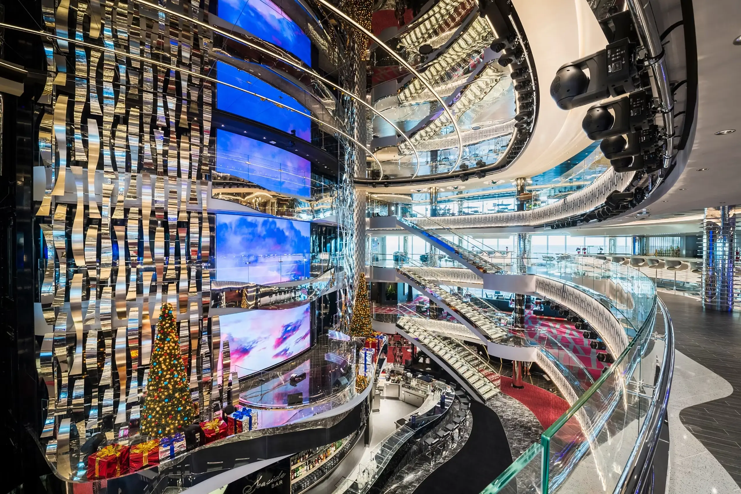 MSC Seaside atrium