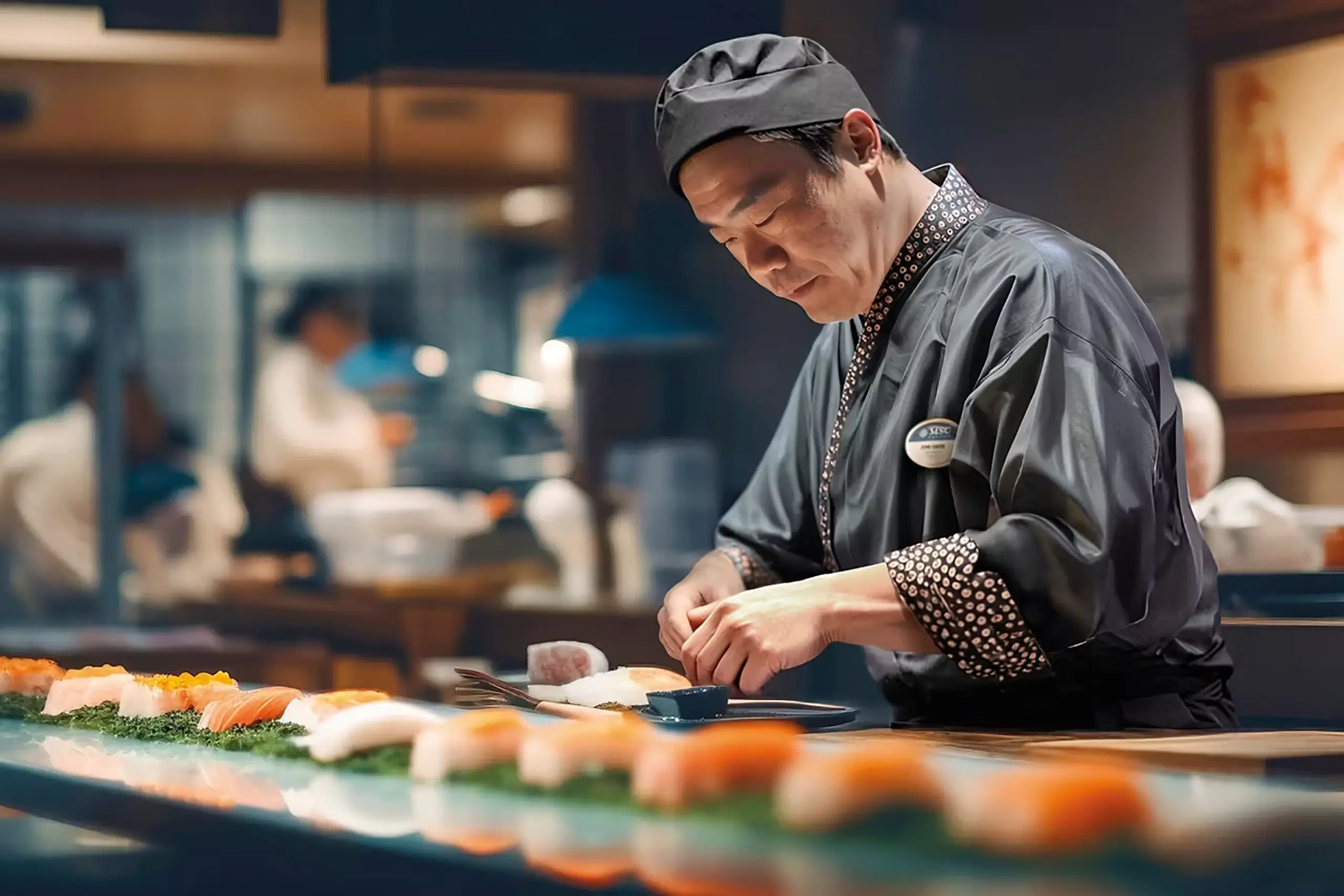 Sushi and Robatayaki speciality dining onboard MSC