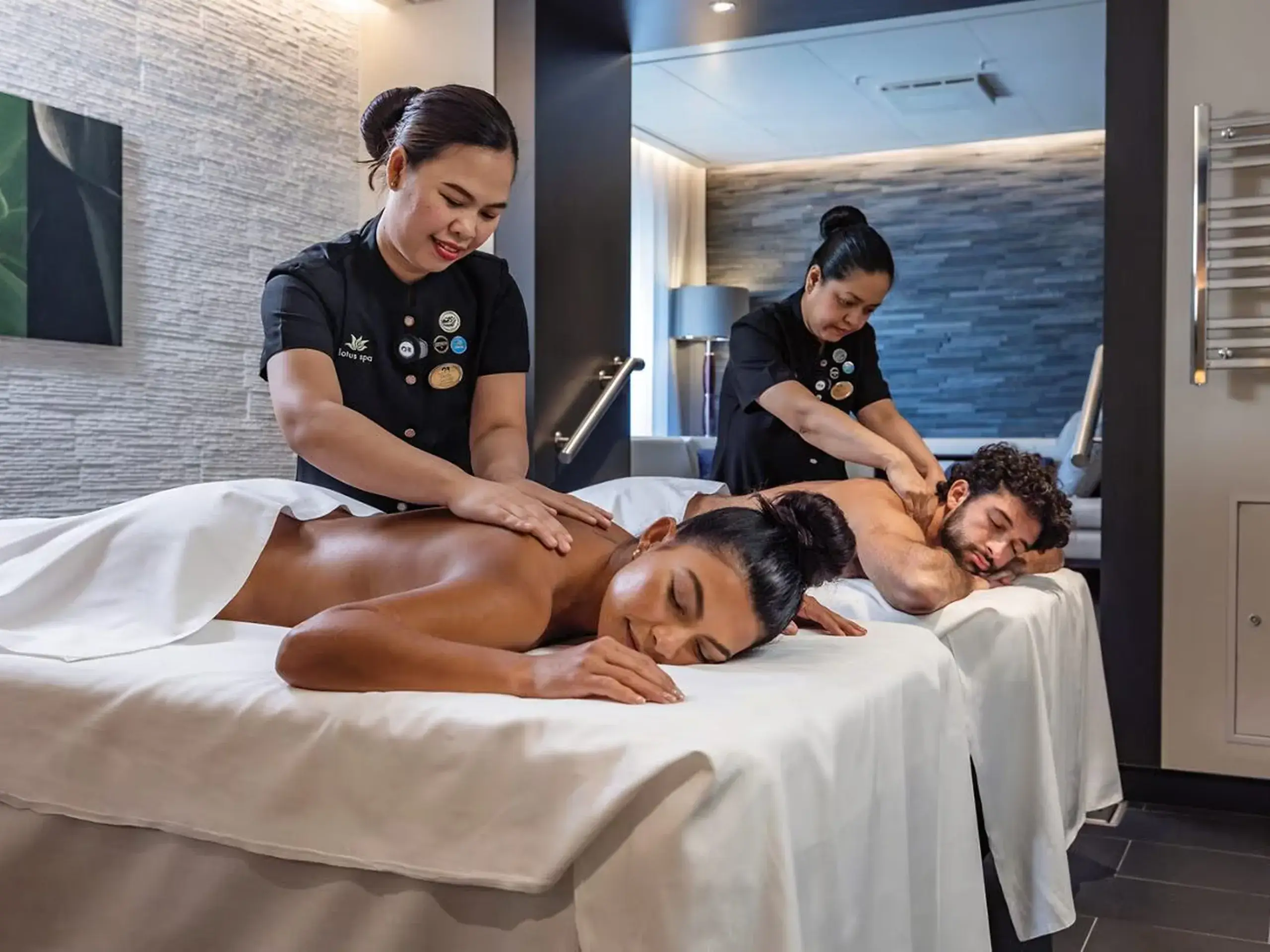 Relax with a couples massage