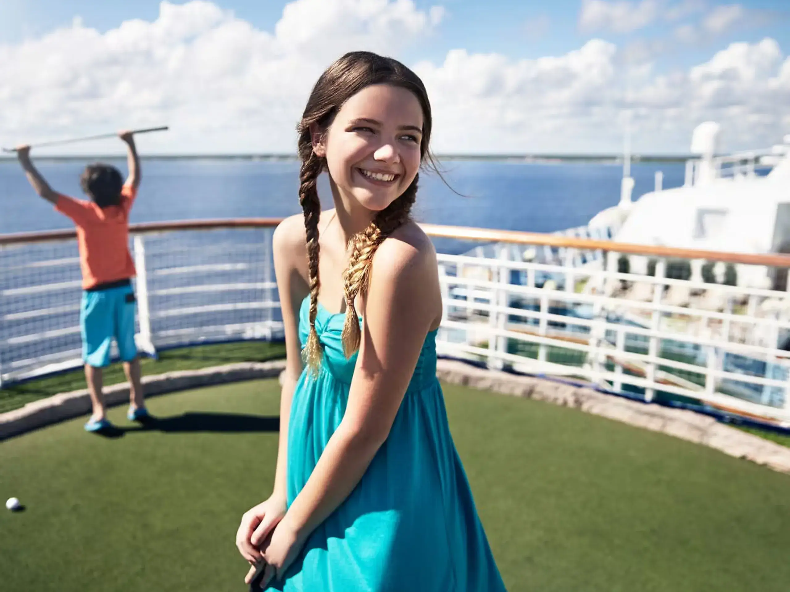 Mini-Golf on board a Princess Cruise