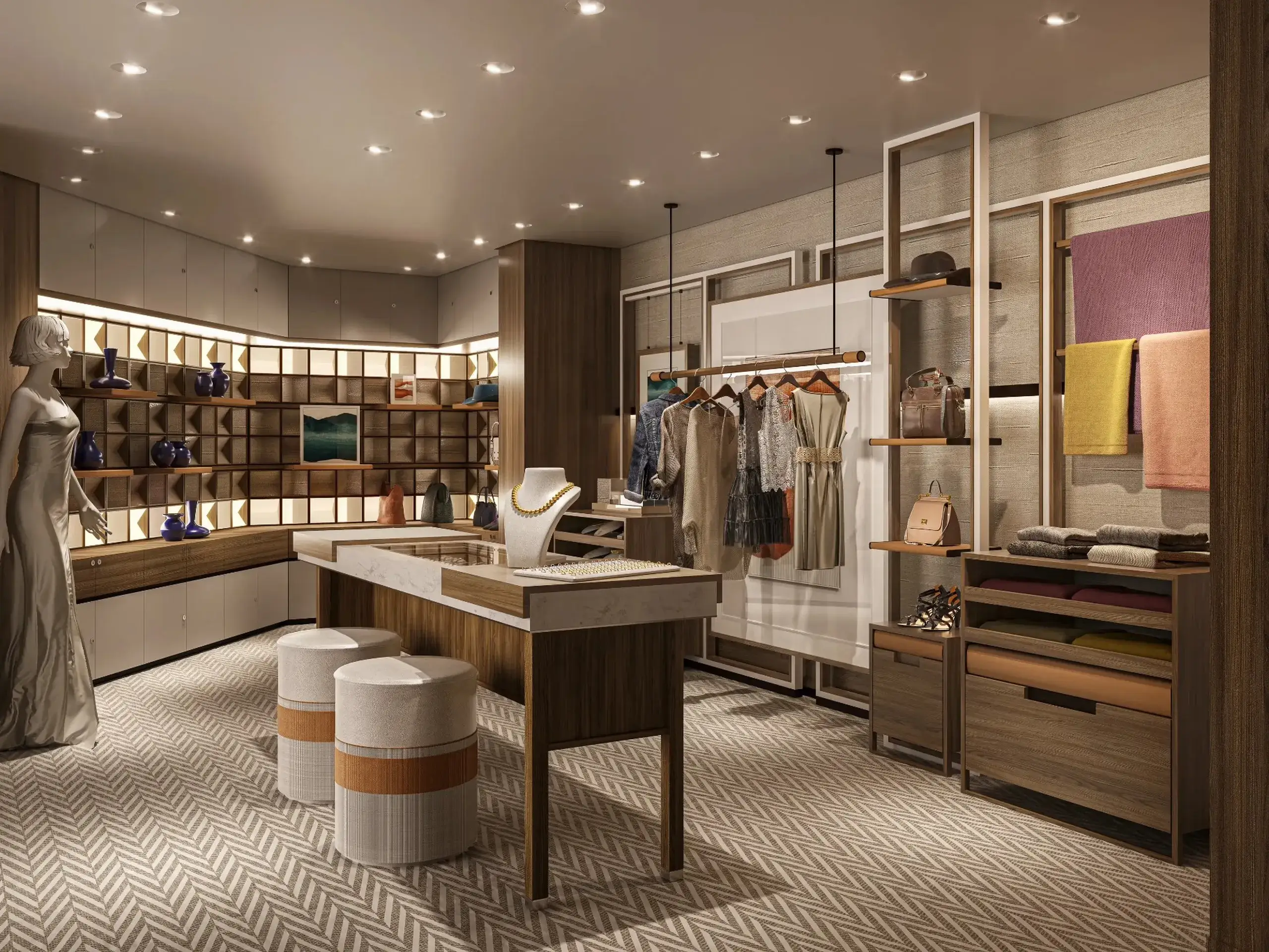 Retail therapy in the onboard Boutique