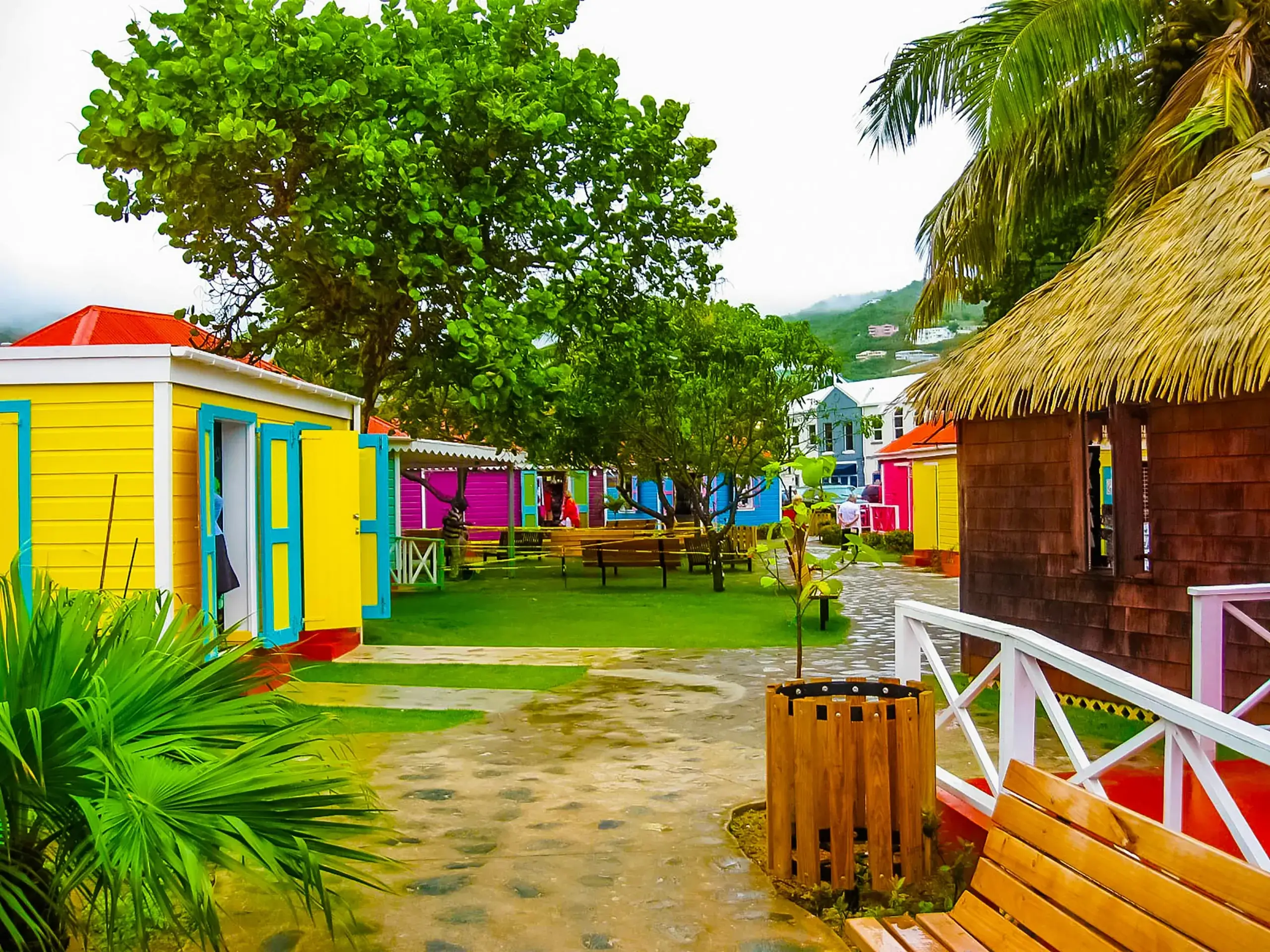 The colourful houses of Road Town, Tortolla