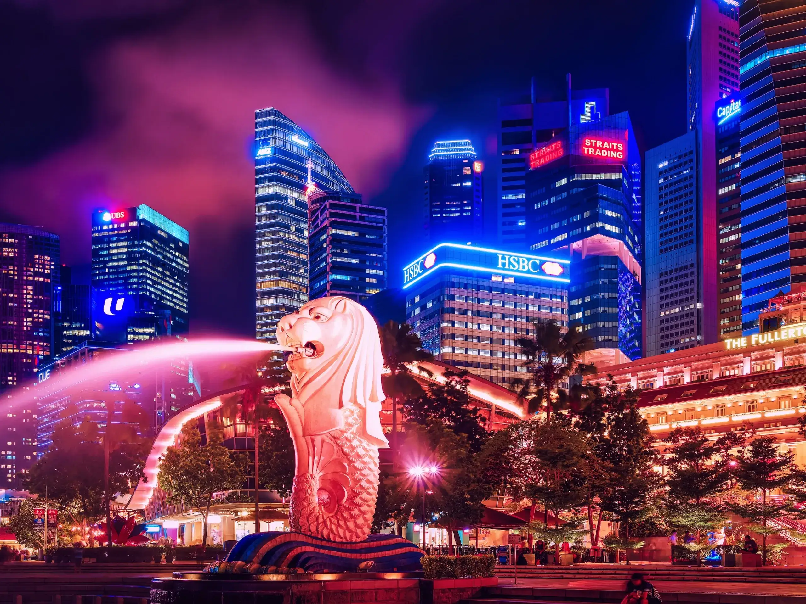The Merlion statue, Singapore