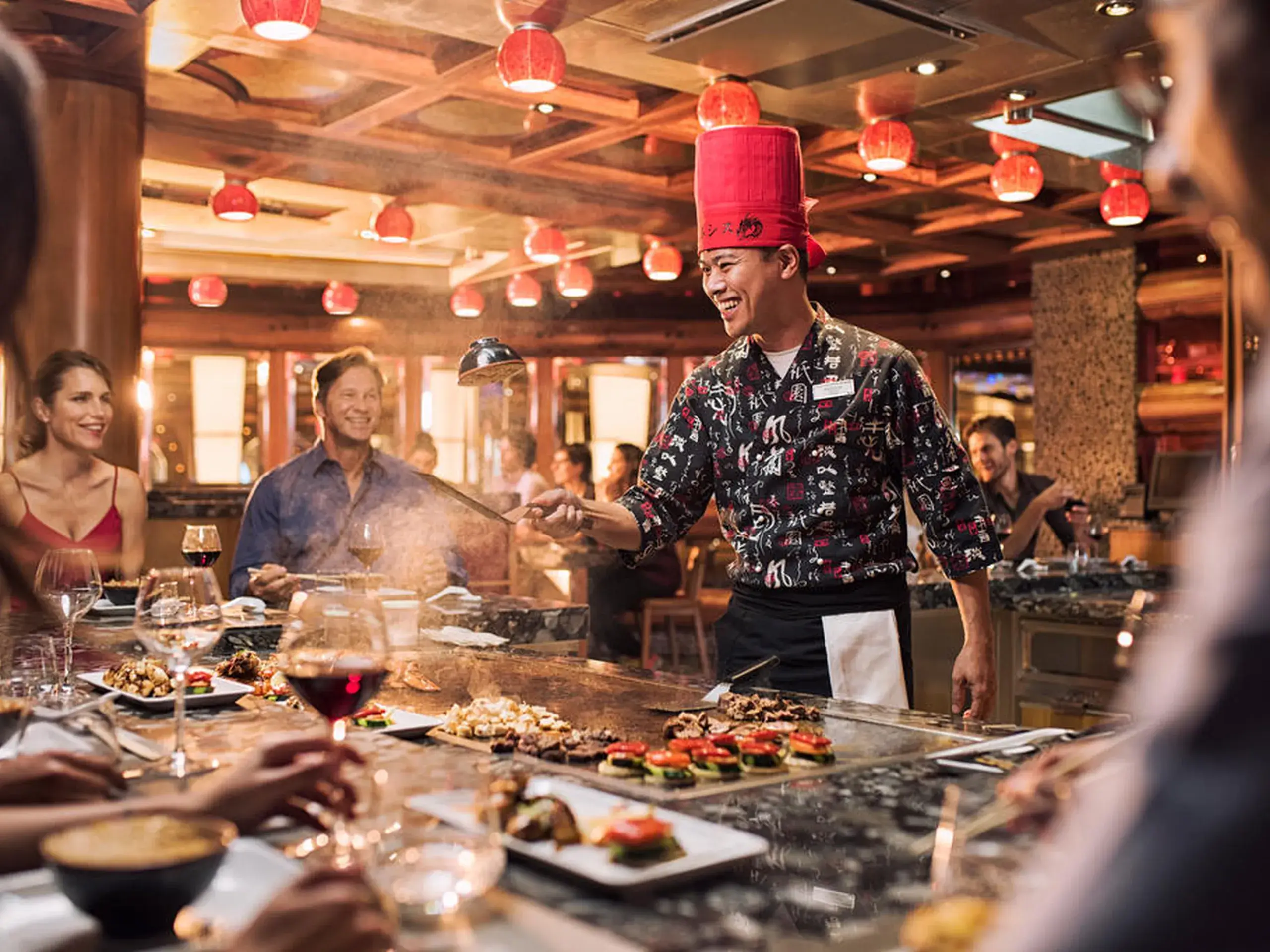 The oriental style Teppanyaki restaurant