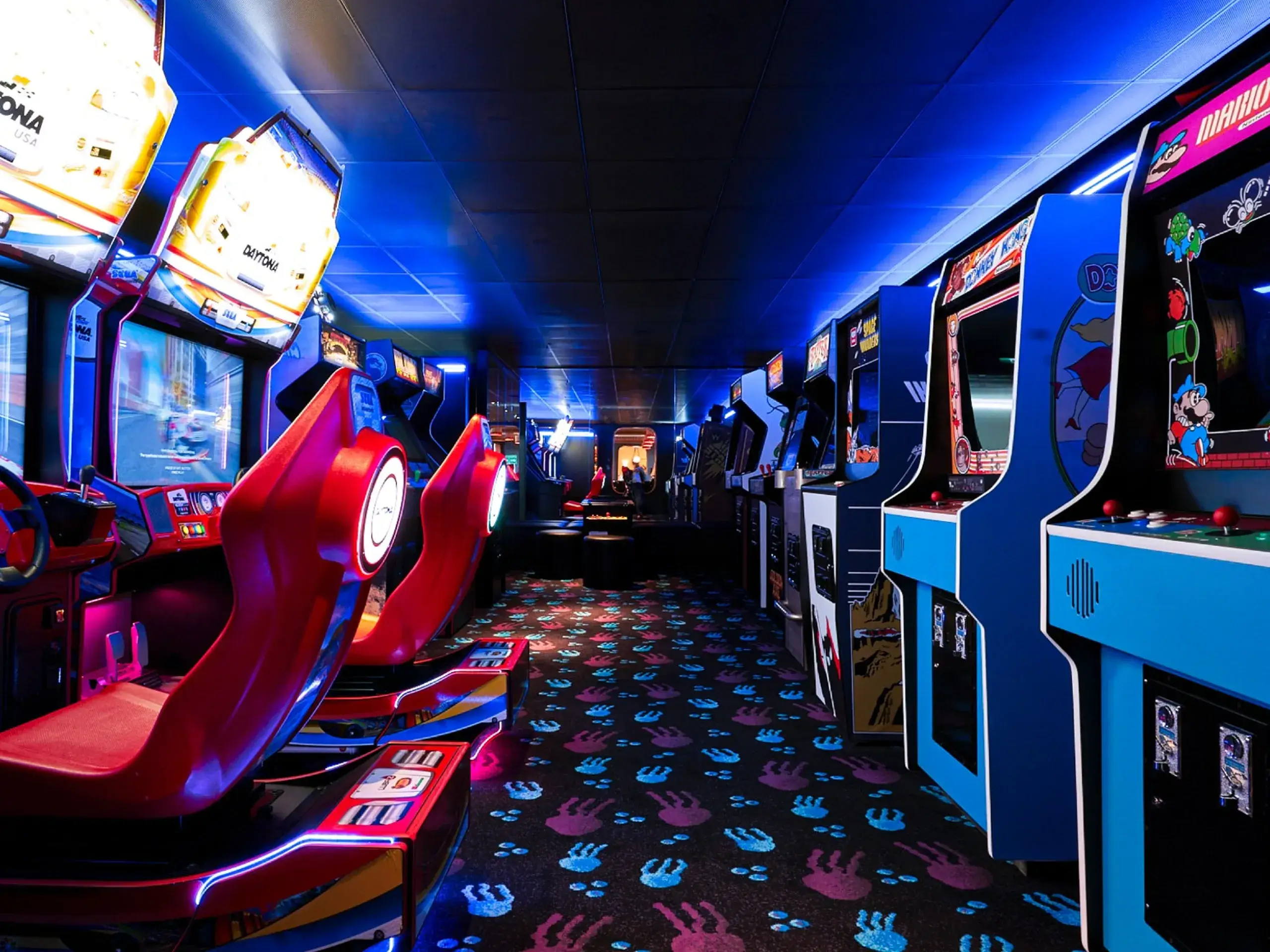 The virgin Cruises onboard arcade