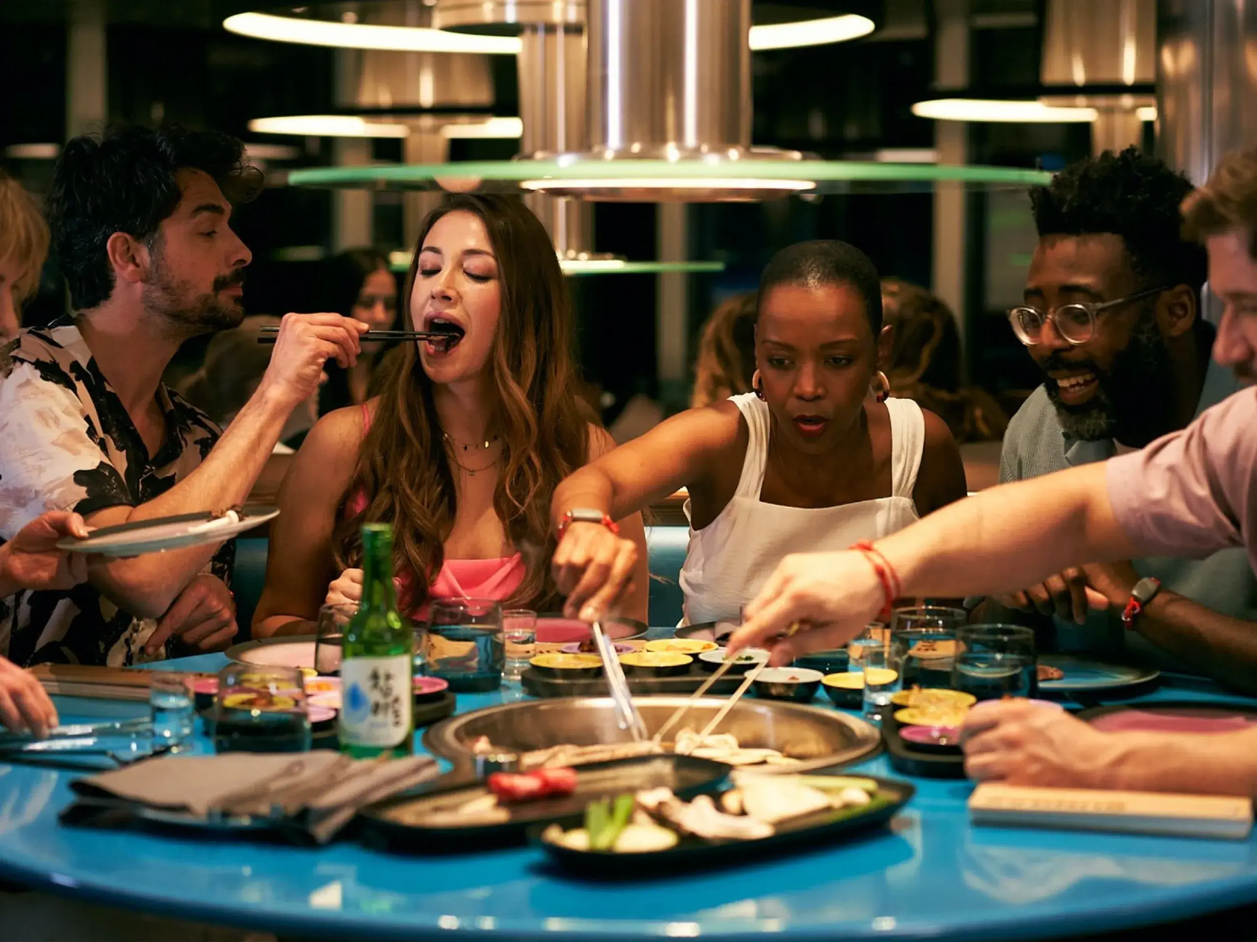 Tuck in to an oriental feast in the Gunbae restaurant