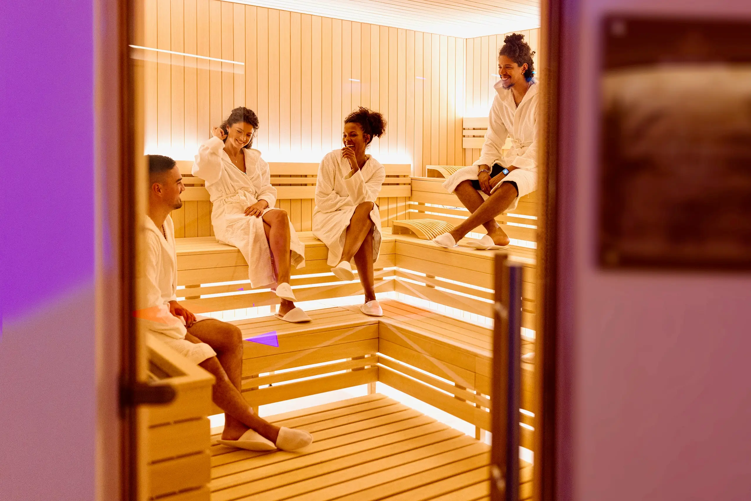 Book a group spa session